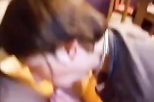 Nerdy dilettante amateur wife sucks her lover's weenie in sexy POV movie scene