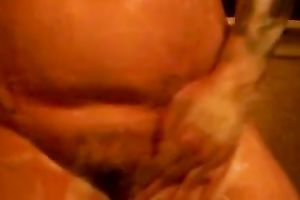 A good homemade movie with my chunky older white Married slut washing