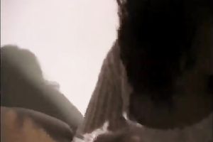 Mind blowing dark brown temptress gets bonked by 2 pricks