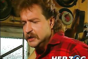 Sexy redhead honey receives nailed hard untill the dude cums on her slit