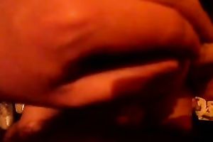 She engulf my not so big wang in a black small room after i team-fucked her