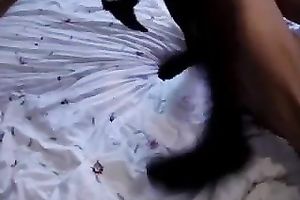 My slim black cock sluts is getting it worthwhile with a hawt dark hunk