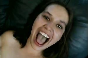 Palatable dark brown legal age teenager has pleasure with her fresh boyfriend on web camera