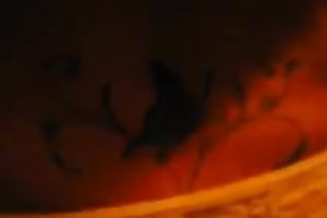 Black playful cheating wife on the pole trying to dance