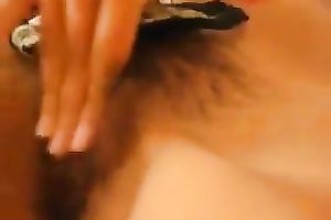 Stunning solo video with me rubbing my hairy coochie