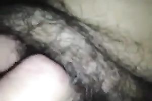 Stuffing a carrot in my curly BBW snapper on closeup home movie