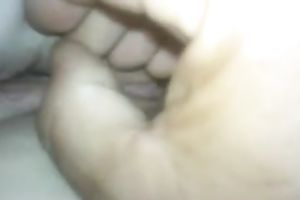 I widen this bitch's pussy lips apart for u to have a fun