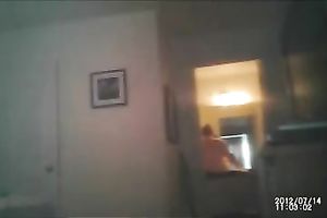 My bulky pleasing amateur wife getting clothed after showering