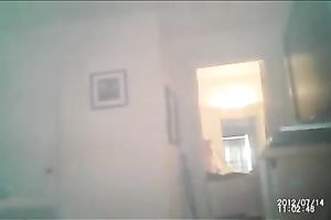 My bulky pleasing amateur wife getting clothed after showering