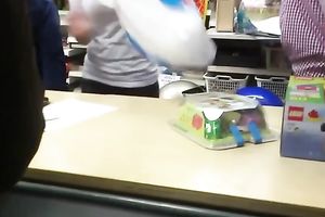 Girl with cute arse acquires caught on my hidden web camera in a shop