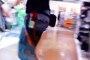 Girl with cute arse acquires caught on my hidden web camera in a shop