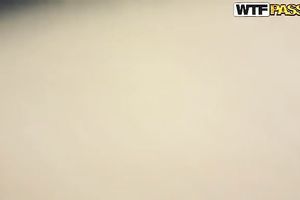 Dark-haired amateur chick shows her cookie to her BF in a sauna