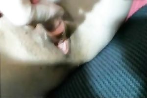 I love to fuck my constricted cunt with my glass vibrator in front of my web camera