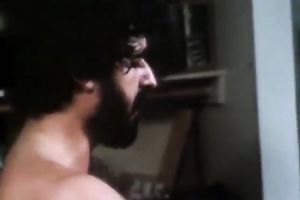 Tough dominatrix-bitch is drilled and punished by her sex serf. Retro BDSM porn clip