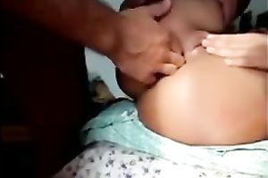 Pounding my wife's bawdy cleft unfathomable and watching her squirt