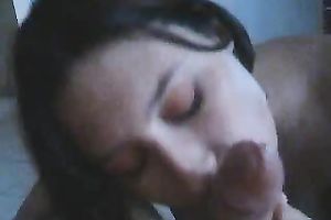 Unthinkably excited brunette with biggest pantoons sucks my shlong like a pro
