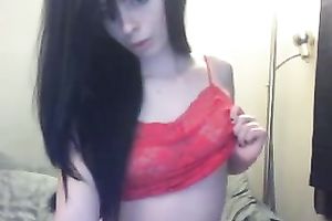 Hot cam sweetheart with nice round whoppers puts on an awesome show for me