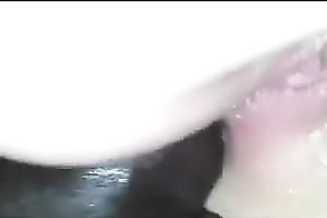 Smooth BBC swiftly permeates my pink oiled arse aperture