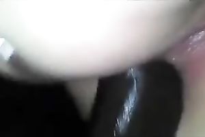 Smooth BBC swiftly permeates my pink oiled arse aperture