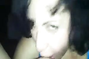 Mature wife is doing a great job blowing my subrigid knob