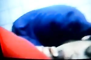 Brunette married colleague blows my dark cock on cam