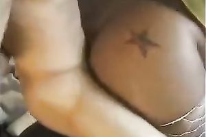 Black fattie enjoys unforgettable from behind banging with me