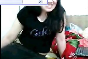 Slutty Asian woman demonstrates her natural pantoons for the livecam