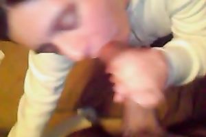 Sucking mu lover's biggest weiner in POV sex movie scene