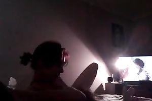 Libidinous floozy is riding my unyielding schlong worthwhile and slow