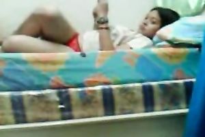 Invading an exotic bitch's pussy from behind in homemade sex tape