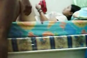 Invading an exotic bitch's pussy from behind in homemade sex tape