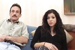 Joyful Latina honey gives precious oral stimulation for specie