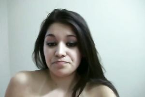 Mind-blowing cock-sucking act with an delightful brunette hair