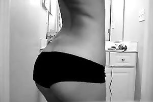 The superlatively good dilettante legal age teenager striptease from sexy college Married slut