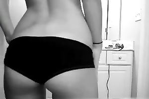 The superlatively good dilettante legal age teenager striptease from sexy college Married slut