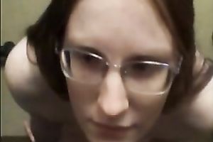 Cute juvenile girlfriend receives 3 facial cumshots on the clip