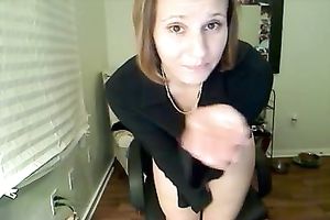 This hot redhead cutie still has no gutts to disrobe on cam