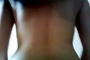 Bootylicious brunette girlfriend rides me in reverse cowgirl pose