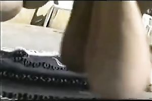 Homemade movie scene with my older husband demonstrating her giant jugs