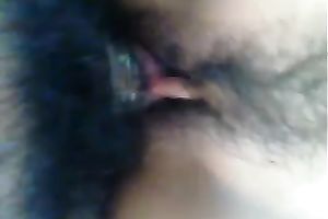 Fucking my girlfriend's trimmed fur pie in missionary position