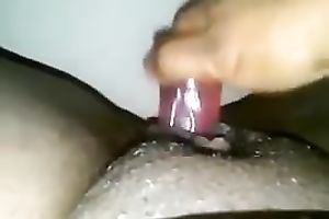 POV solo act with me smashing my black pussy with a sextoy