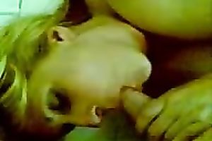 Hot older British blond white wife gives me head on POV private movie