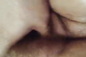 Nasty hirsute cougar cookie of my white amateur wife on webcam