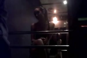Lovely and juvenile slim slutwife stripteases on hidden livecam