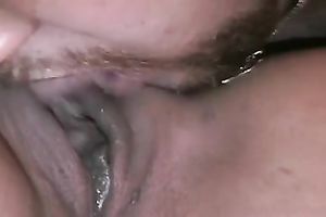 My lascivious and sex-starved spouse is one naughty cunt licker