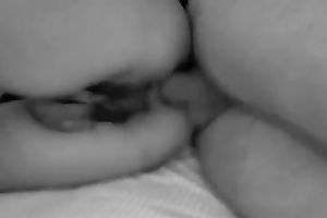 My wifey acquires into sideways position to let me fuck her taut wet crack