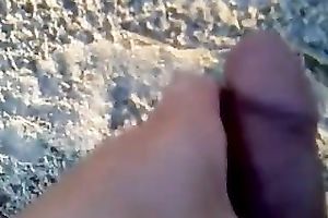 Naked and concupiscent Russian nympho desires to have sex on the beach