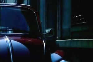 Dark haired barefaced slut sucks ramrod of unknown chap unfathomable mouth