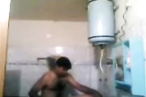 Plump exotic milf enjoys rear banging in the washroom