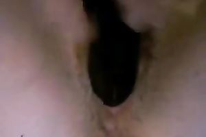 I love to fuck my greasy cookie with my dark sex toy in front of a cam